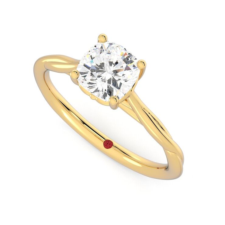 Taylor & Hart Mariposa Cushion Engagement Ring 0