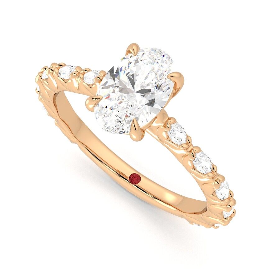 Taylor & Hart Liora Oval Engagement Ring 0