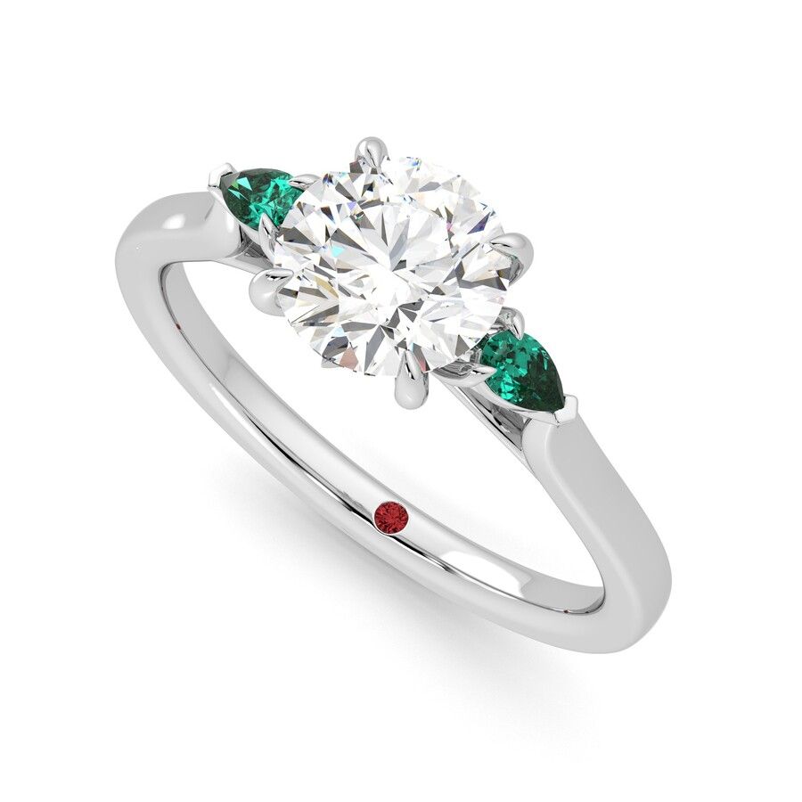 Taylor & Hart Faith Round Engagement Ring 0