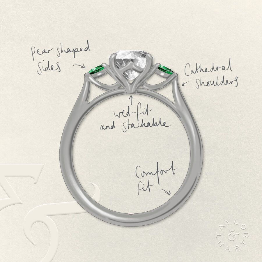 Taylor & Hart Faith Round Engagement Ring 3