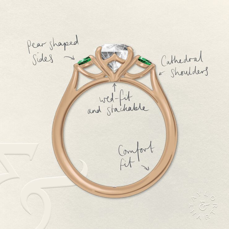 Taylor & Hart Faith Round Engagement Ring 1