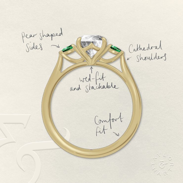 Taylor & Hart Faith Round Engagement Ring 1