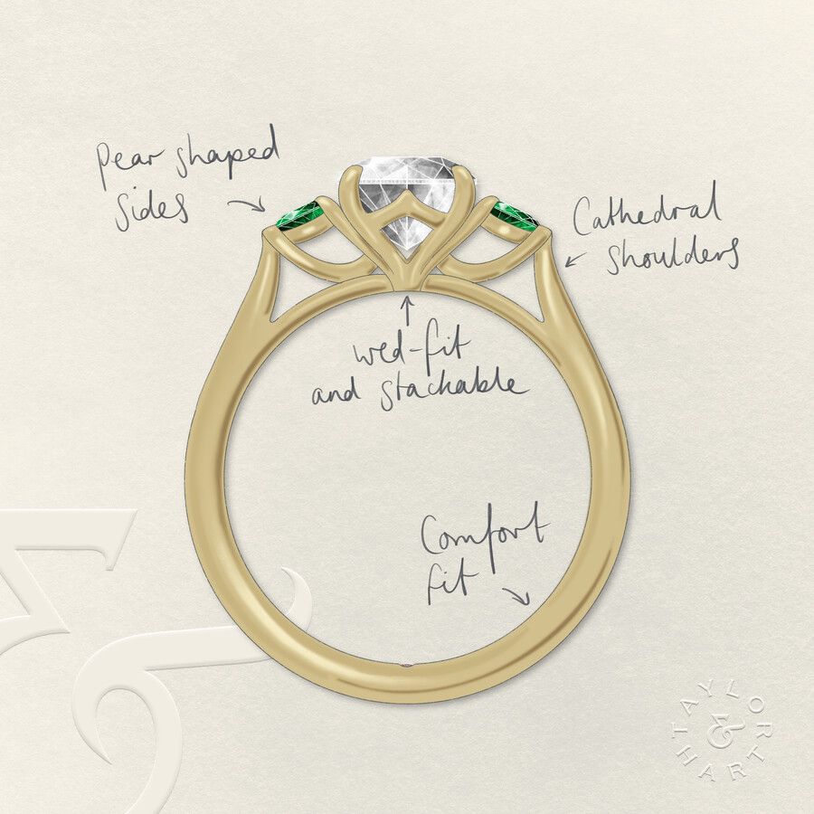 Taylor & Hart Faith Round Engagement Ring 3