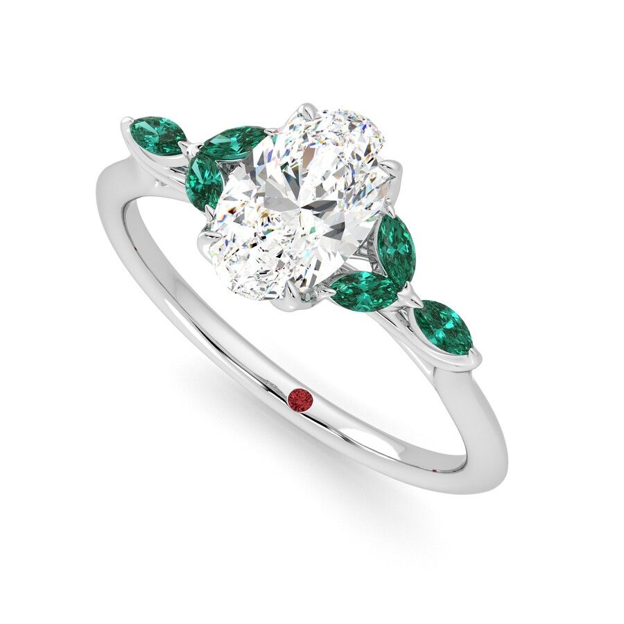 Taylor & Hart Tamora Oval Engagement Ring 0