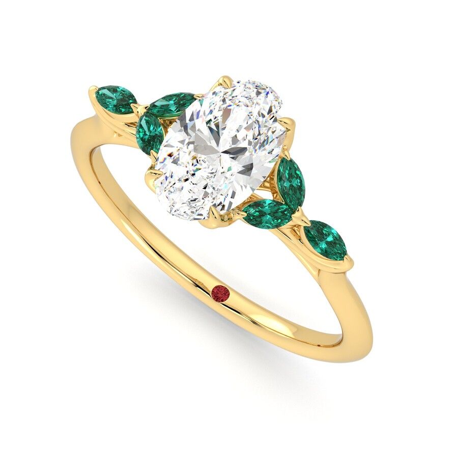 Taylor & Hart Tamora Oval Engagement Ring 0