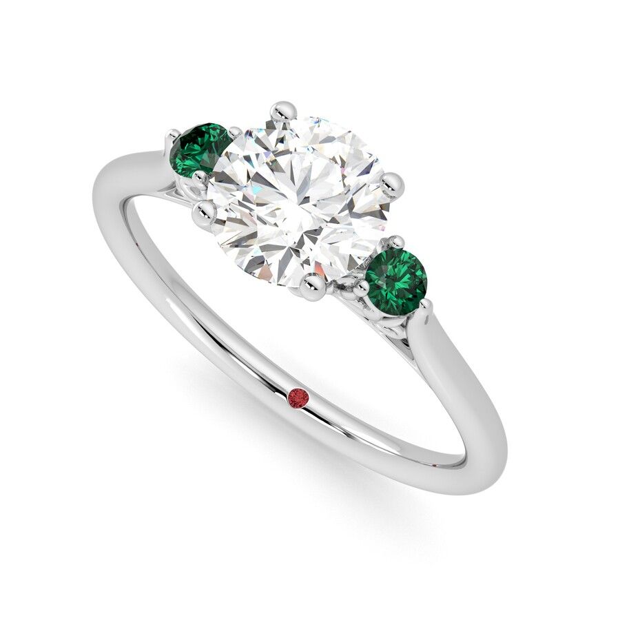 Taylor & Hart Thimble Round Engagement Ring 0