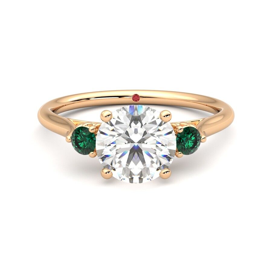 Taylor & Hart Thimble Round Engagement Ring 0