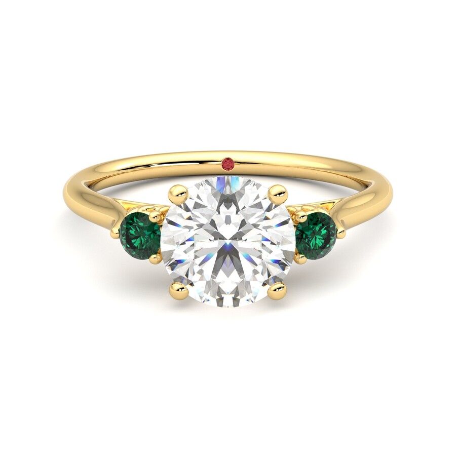 Taylor & Hart Thimble Round Engagement Ring 2