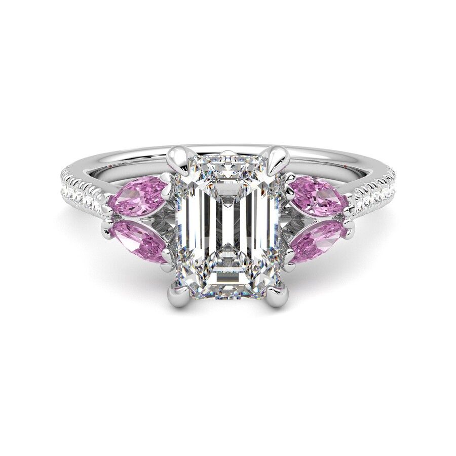 Taylor & Hart Thia Emerald Engagement Ring 2