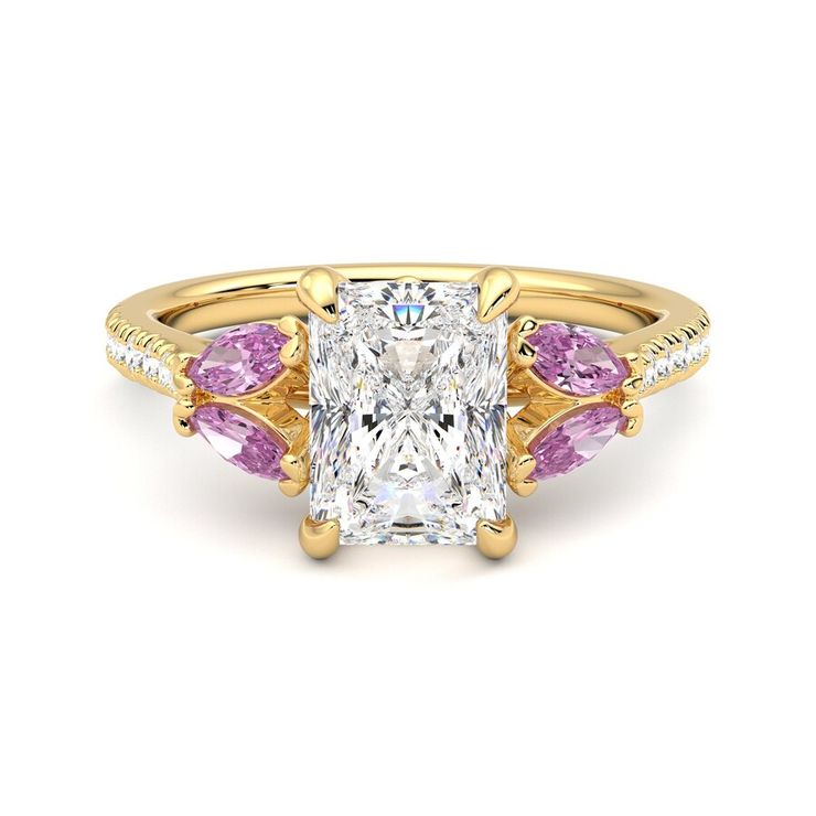 Taylor & Hart Thia Radiant Engagement Ring 1