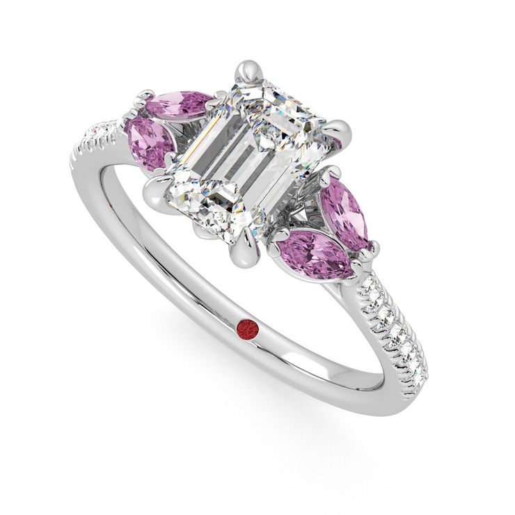 Taylor & Hart Thia Emerald Engagement Ring 0