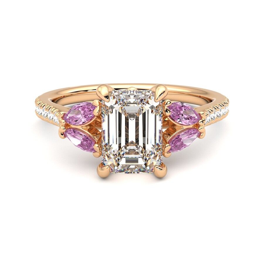 Taylor & Hart Thia Emerald Engagement Ring 1