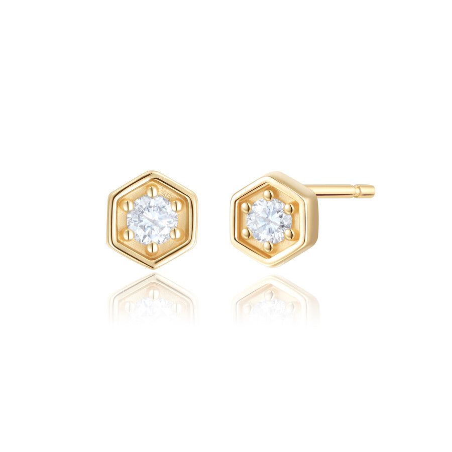 Taylor & Hart Miel Studs Jewellery 0
