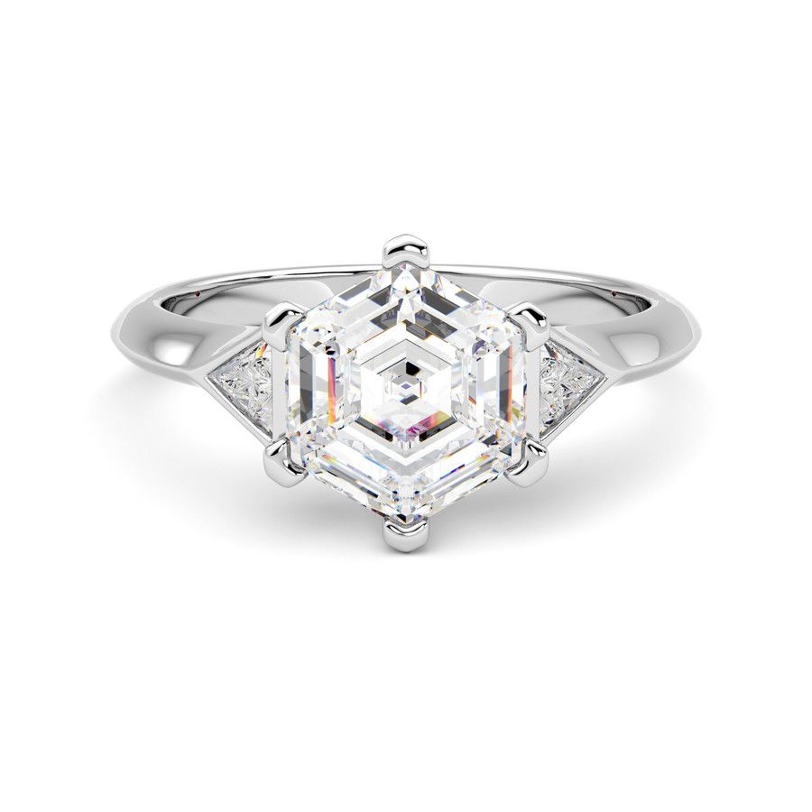 Taylor & Hart Gossamer Hexagonal Engagement Ring 0