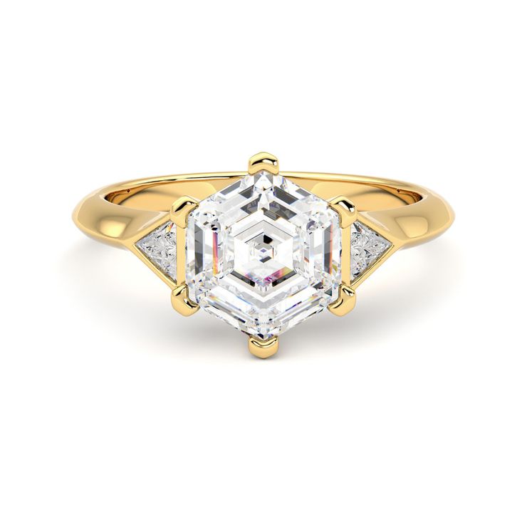 Taylor & Hart Gossamer Hexagonal Engagement Ring 0