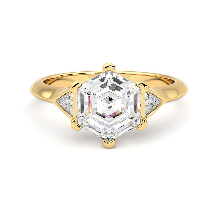 Taylor & Hart Gossamer Hexagonal Engagement Ring 2