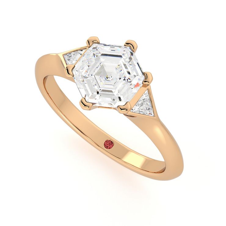 Taylor & Hart Gossamer Hexagonal Engagement Ring 0