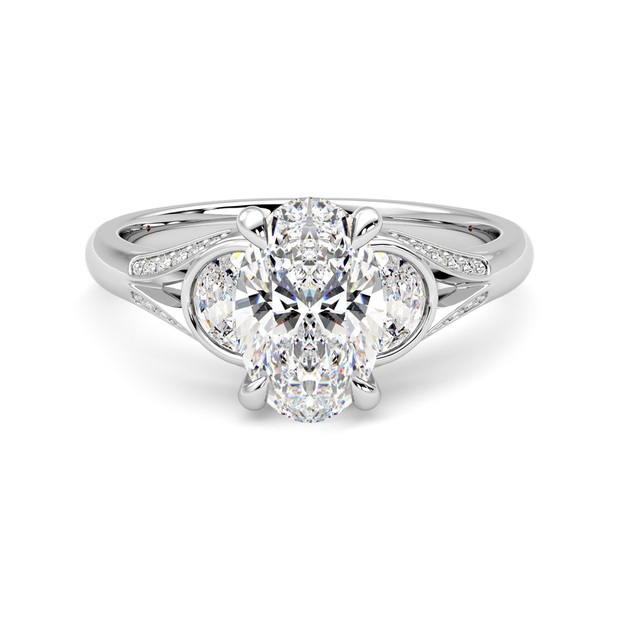 White Diamond Luna Ring – No.3