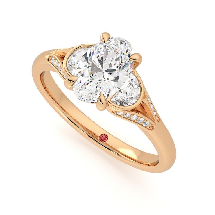 Taylor & Hart Luna Oval Engagement Ring 0