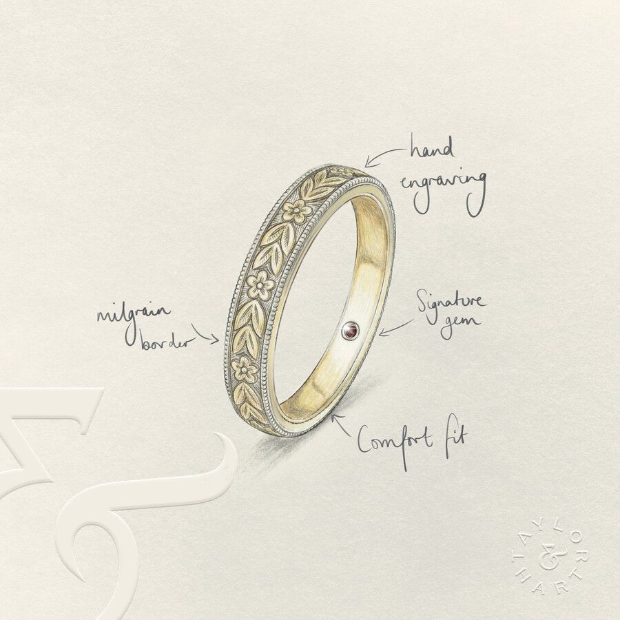 Taylor & Hart Calla Wedding Ring 4