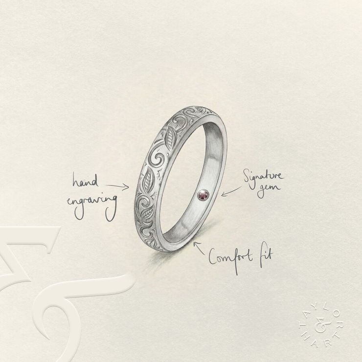 Taylor & Hart Sylvie Wedding Ring 2