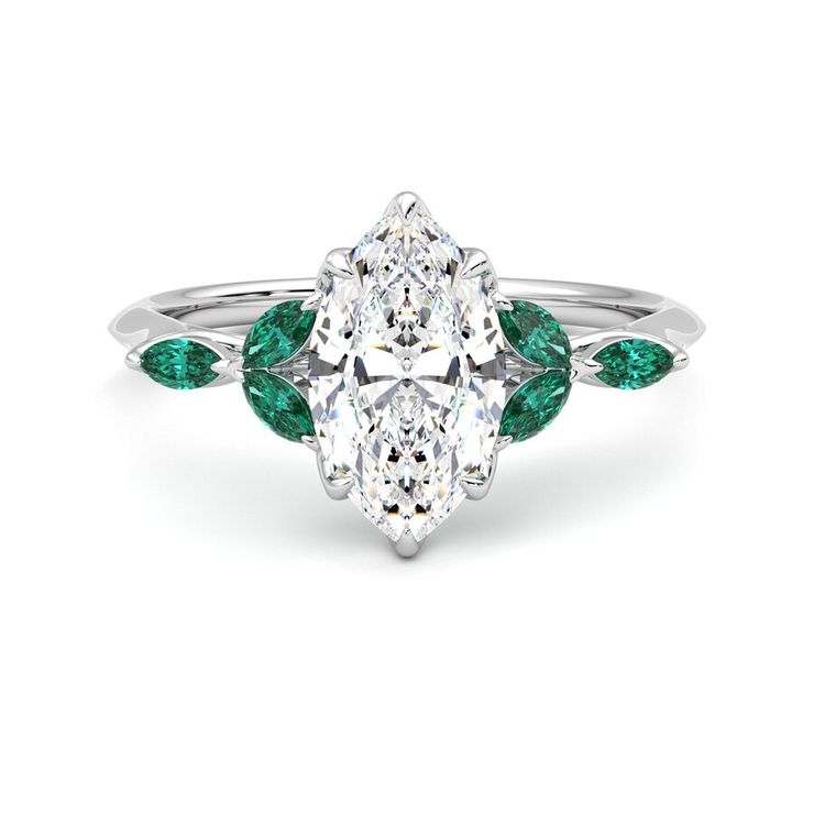 Taylor & Hart Tamora Marquise Engagement Ring 1