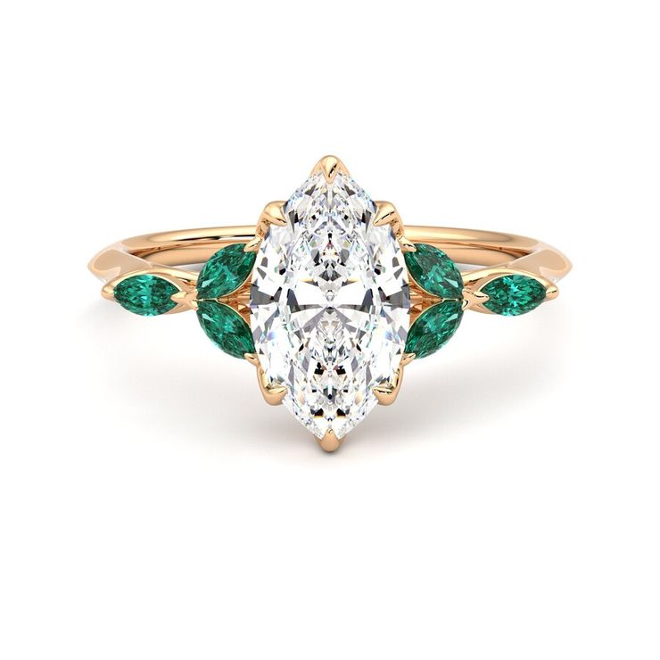 Taylor & Hart Tamora Marquise Engagement Ring 1