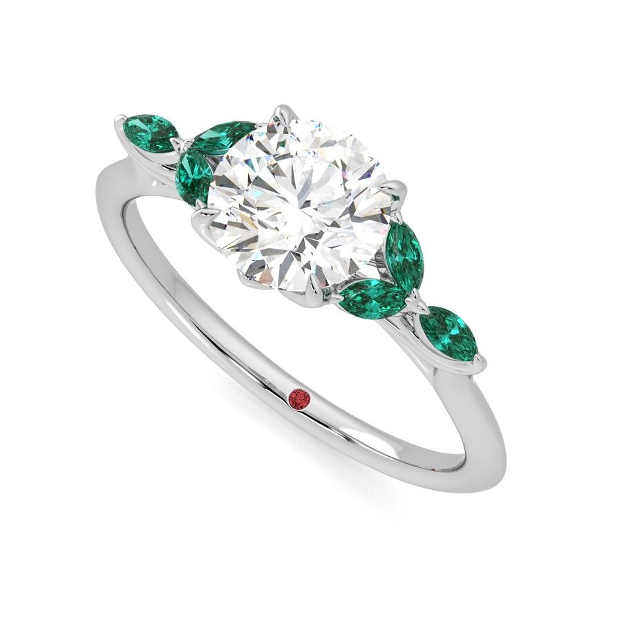 Taylor & Hart Tamora Round Engagement Ring 0