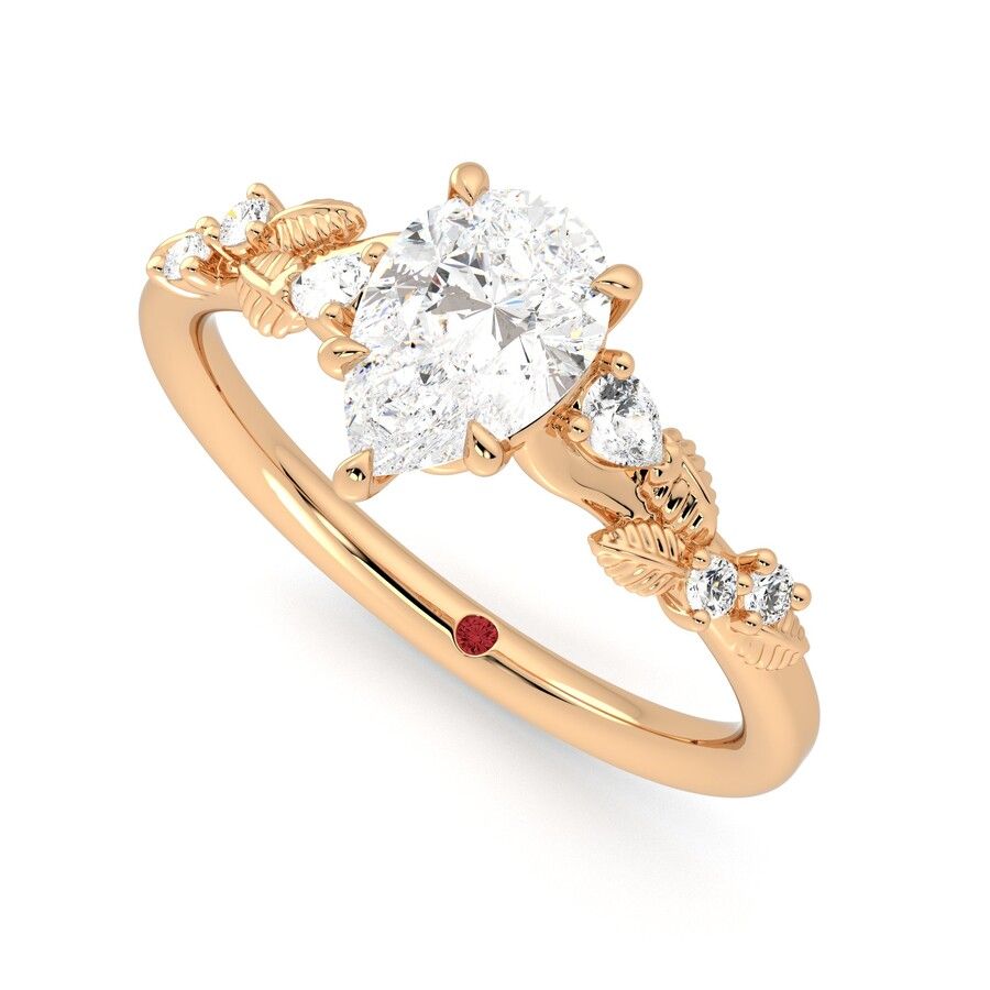 Taylor & Hart Lierre Pear Engagement Ring 0