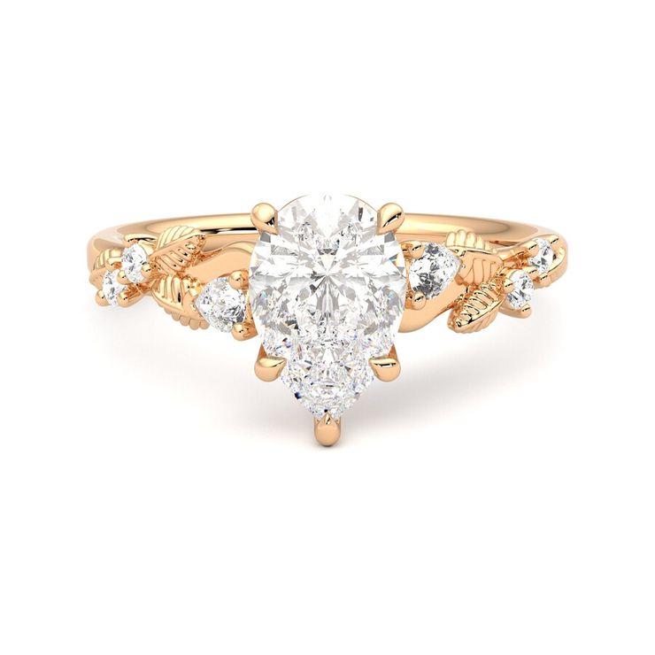 Taylor & Hart Lierre Pear Engagement Ring 0