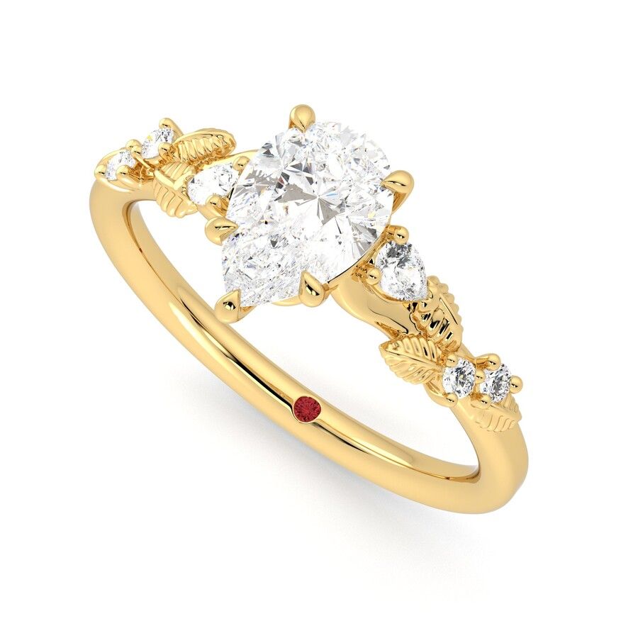 Taylor & Hart Lierre Pear Engagement Ring 0