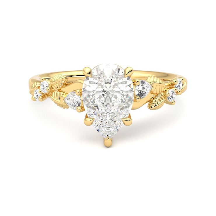 Taylor & Hart Lierre Pear Engagement Ring 0