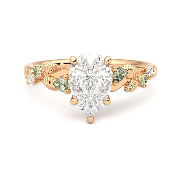 Taylor & Hart Lierre Pear Engagement Ring 0
