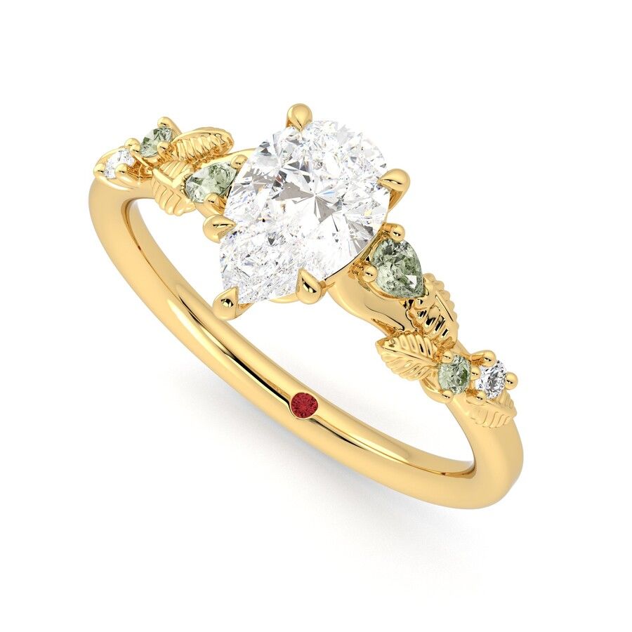 Taylor & Hart Lierre Pear Engagement Ring 0