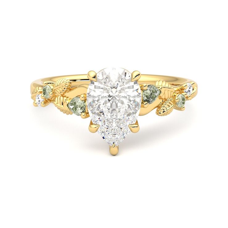 Taylor & Hart Lierre Pear Engagement Ring 0