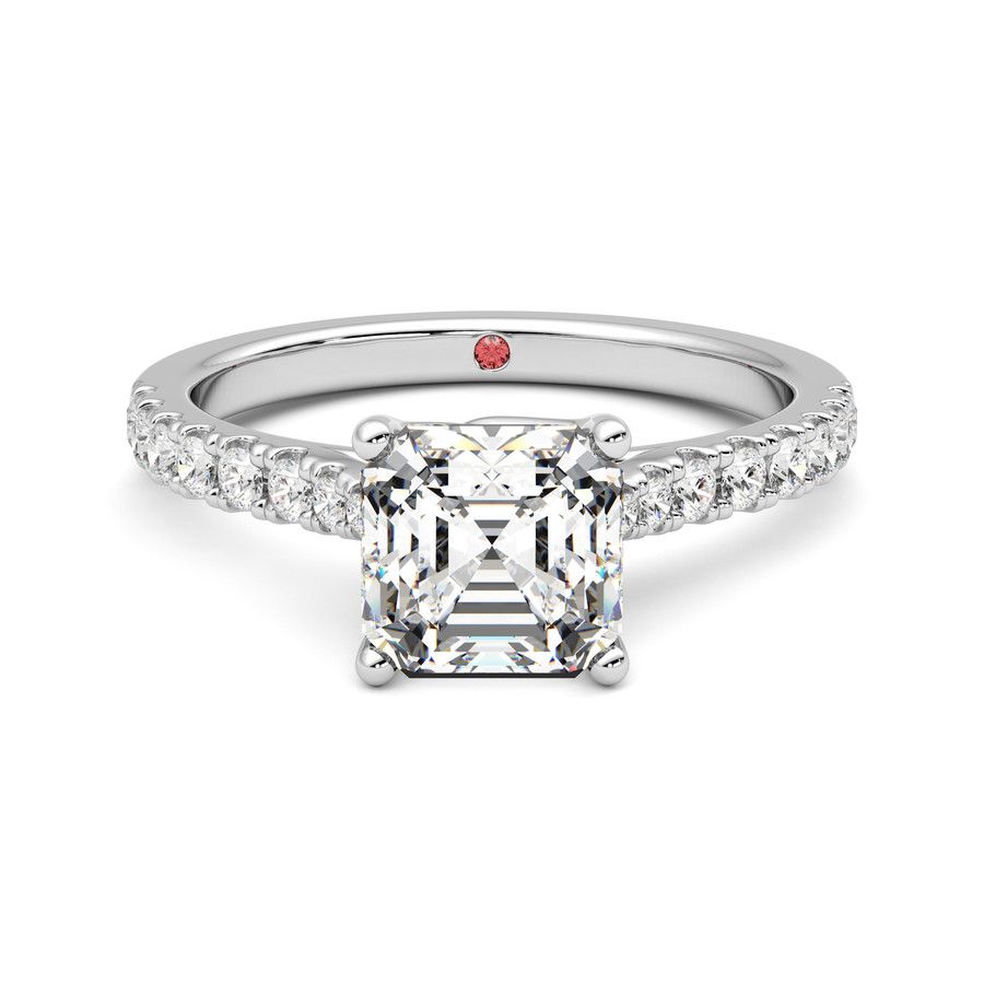 Taylor & Hart Splendor Asscher Engagement Ring 2