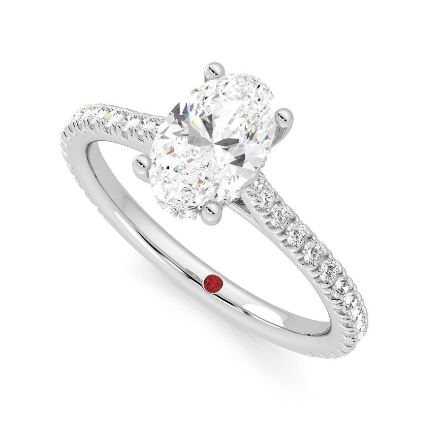 Taylor & Hart Hope Oval Engagement Ring 0
