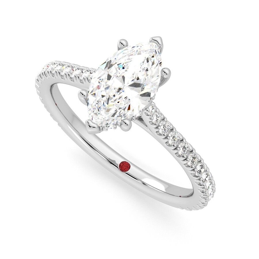 Taylor & Hart Hope Marquise Engagement Ring 0