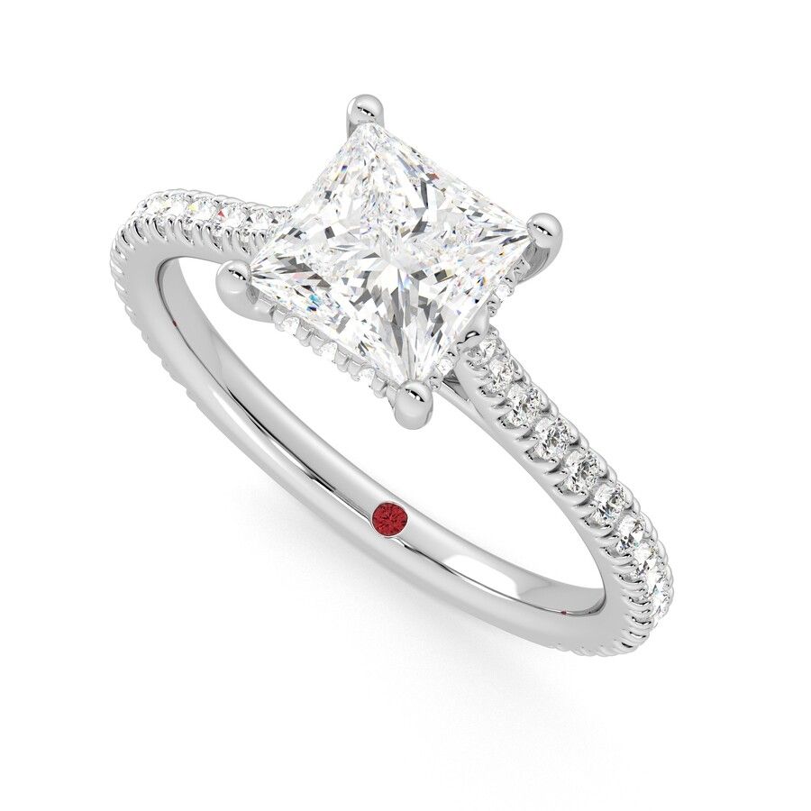 Taylor & Hart Hope Princess Engagement Ring 0