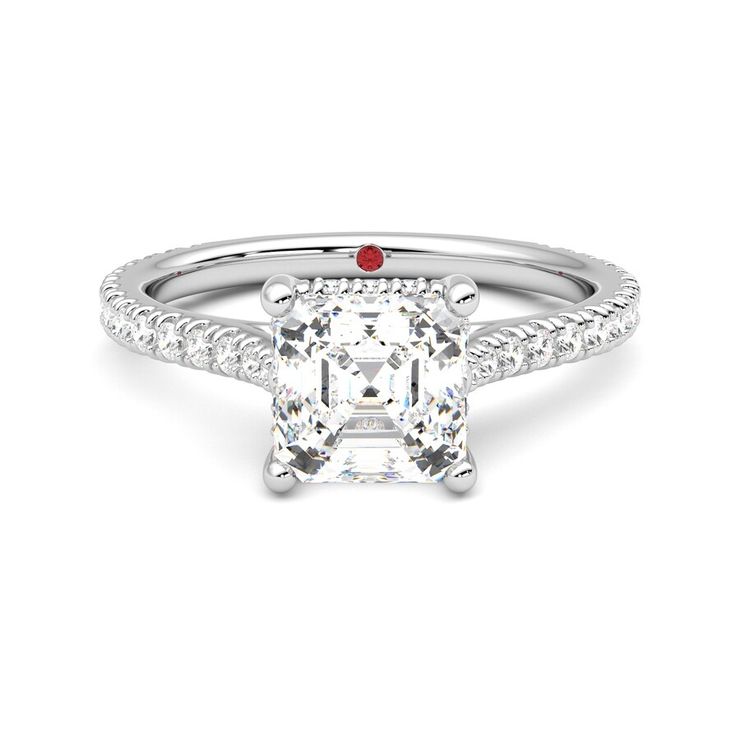Taylor & Hart Hope Asscher Engagement Ring 0