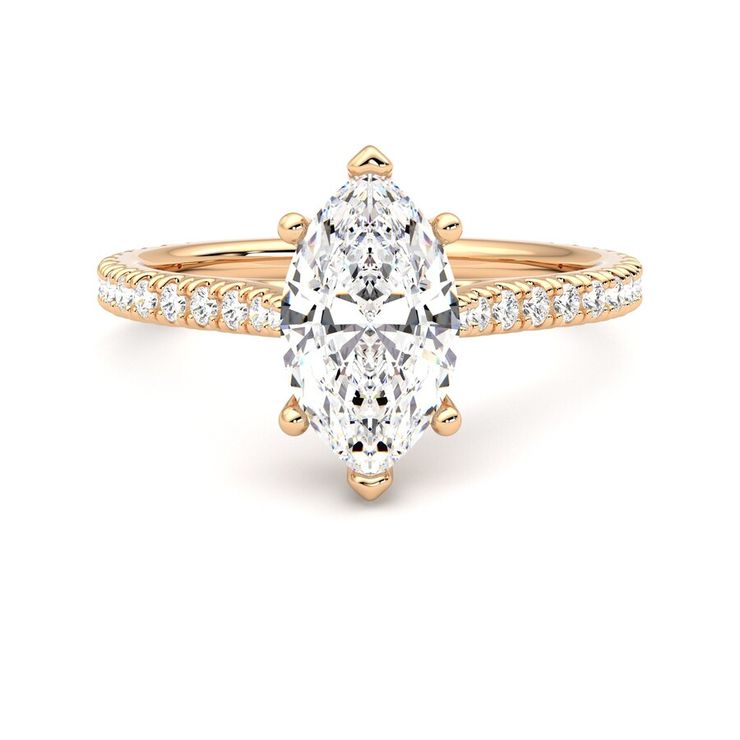 Taylor & Hart Hope Marquise Engagement Ring 0