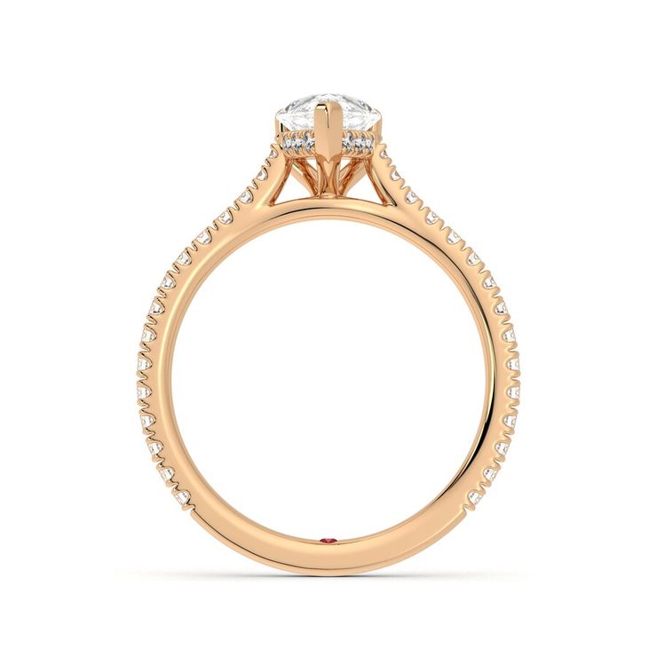 Taylor & Hart Hope Pear Engagement Ring 1