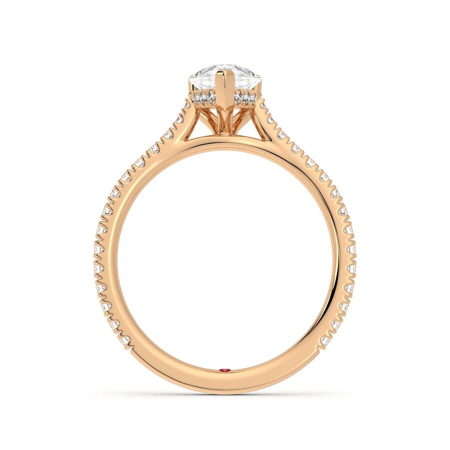 Taylor & Hart Hope Pear Engagement Ring 1