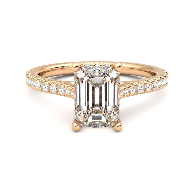Taylor & Hart Hope Emerald Engagement Ring 0