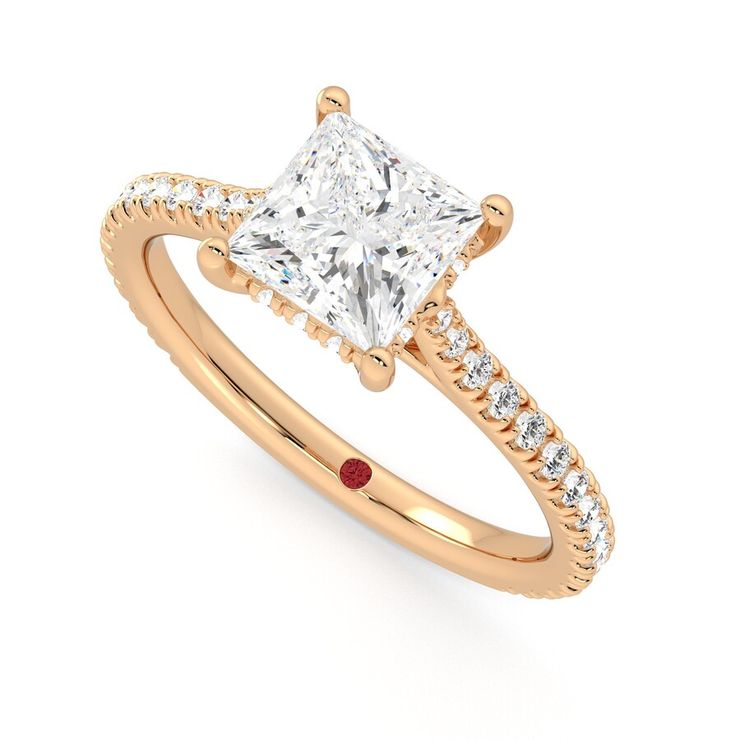 Taylor & Hart Hope Princess Engagement Ring 0