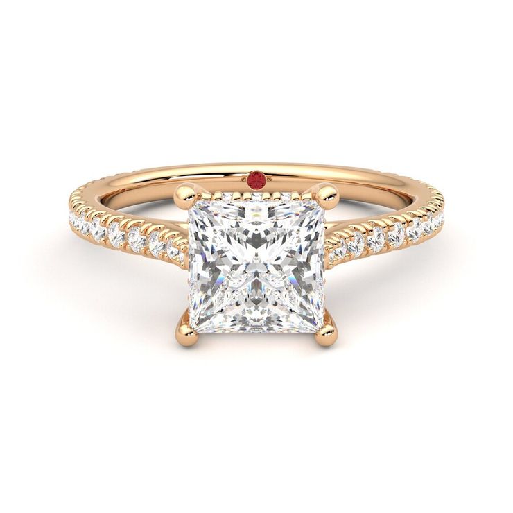 Taylor & Hart Hope Princess Engagement Ring 0