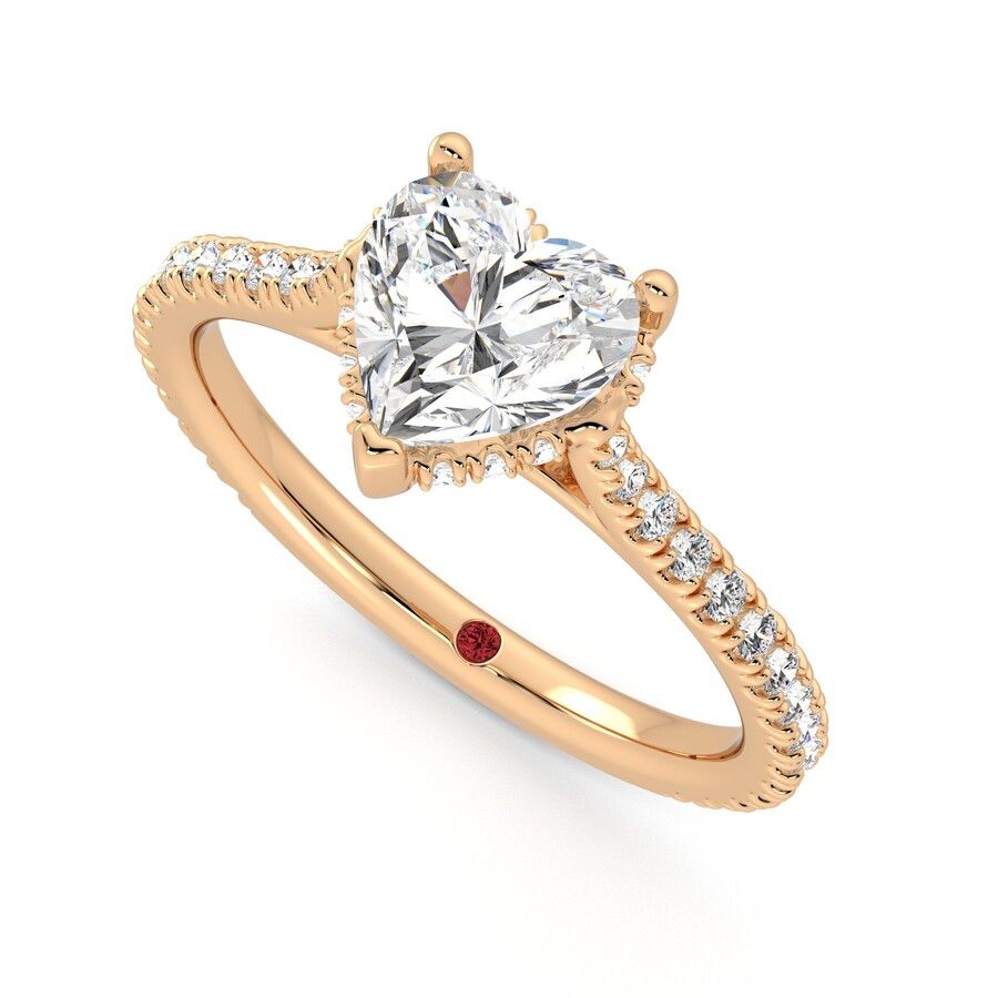 Taylor & Hart Hope Heart Engagement Ring 0