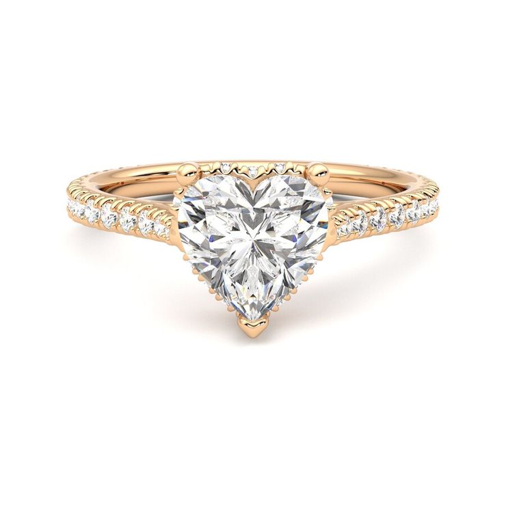 Taylor & Hart Hope Heart Engagement Ring 0