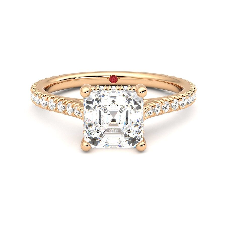 Taylor & Hart Hope Asscher Engagement Ring 0