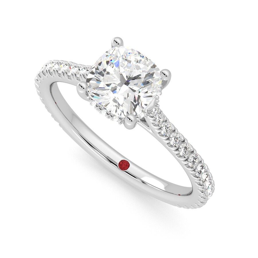 Taylor & Hart Hope Cushion Engagement Ring 0